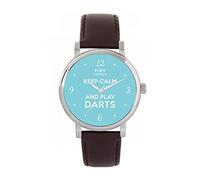 Toff London Blue Keep Calm and Play Darts Batons Watch