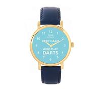 Toff London Blue Keep Calm and Play Darts Batons Watch