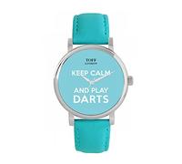 Toff London Blue Keep Calm and Play Darts Watch