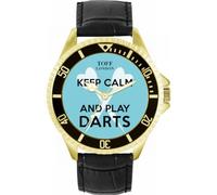 Toff London Blue Keep Calm and Play Darts Watch