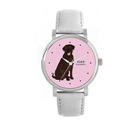 Toff London Brown Labrador Retriever Dog Watch Ladies 38mm Case 3atm Resistente all'acqua Design personalizzato Movimento al quarzo Di lusso Alla moda
