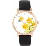 Toff London Esclusivo Marie Curie Daffodil Orologio da donna 38 mm Cassa 3 atm Resistente all'acqua Design personalizzato Movimento al quarzo Di lusso Alla moda