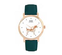 Toff London Jack Russell Terrier Dog Watch Ladies 38mm Case 3atm Resistente all'acqua Movimento al quarzo progettato su misura Lusso Alla moda