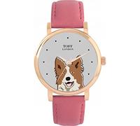 Toff London Marrone Bianco Border Collie Head Dog Watch