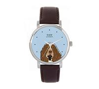 Toff London Marrone Bianco Springer Spaniel Head Dog Watch