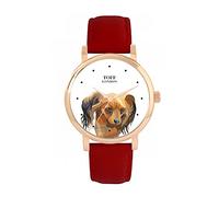 Toff London Marrone Russian Toy Terrier Head Dog Watch