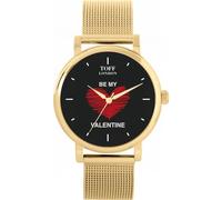 Toff London Nero con cuore rosso Be My Valentine Watch
