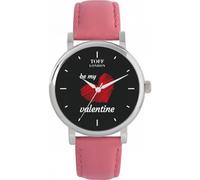 Toff London Nero con cuore rosso Be My Valentine Watch