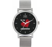 Toff London Nero con cuore rosso Be My Valentine Watch
