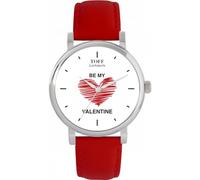 Toff London Orologio bianco con cuore rosso Be My Valentine