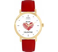 Toff London Orologio bianco con cuore rosso Be My Valentine