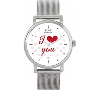 Toff London Orologio bianco Ti amo
