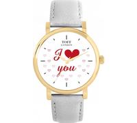 Toff London Orologio bianco Ti amo
