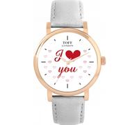 Toff London Orologio bianco Ti amo