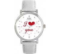 Toff London Orologio bianco Ti amo