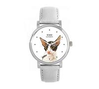 Toff London Orologio blu con testa di gatto Cornish Rex