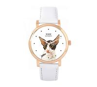 Toff London Orologio blu con testa di gatto Cornish Rex