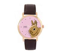 Toff London Orologio Brown Netherland Dwarf Rabbit Head