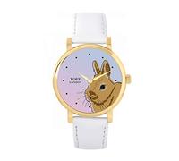 Toff London Orologio Brown Netherland Dwarf Rabbit Head