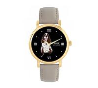 Toff London Orologio cane marrone bianco Cocker Spaniel