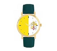 Toff London Orologio con bandiera della Città del Vaticano