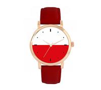 Toff London Orologio con bandiera della Polonia