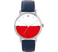 Toff London Orologio con bandiera della Polonia
