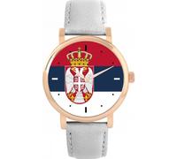 Toff London Orologio con bandiera della Serbia