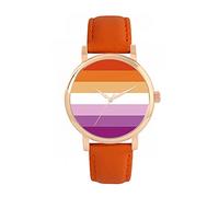 Toff London Orologio con bandiera lesbica dell'orgoglio