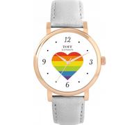 Toff London Orologio con numeri arabi Pride Rainbow Heart