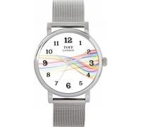 Toff London Orologio con numeri arabi Pride Ribbon