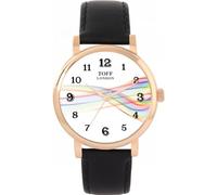 Toff London Orologio con numeri arabi Pride Ribbon