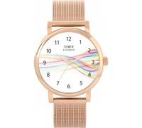 Toff London Orologio con numeri arabi Pride Ribbon