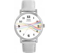 Toff London Orologio con numeri arabi Pride Ribbon