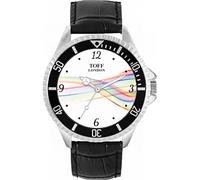 Toff London Orologio con numeri arabi Pride Ribbon
