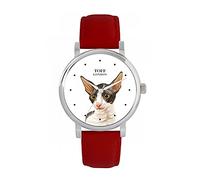 Toff London Orologio con testa di gatto Cornish Rex blu