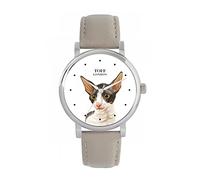 Toff London Orologio con testa di gatto Cornish Rex blu