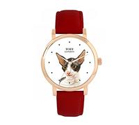Toff London Orologio con testa di gatto Cornish Rex blu