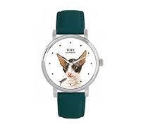 Toff London Orologio con testa di gatto Cornish Rex blu