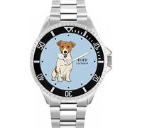 Toff London Orologio da cane Jack Russell Terrier beige
