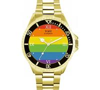 Toff London Orologio da polso da uomo con numeri romani Pride Horizon, cassa da 42 mm, design personalizzato
