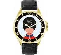 Toff London Orologio da polso da uomo multicolore della guardia reale 42 mm con design personalizzato