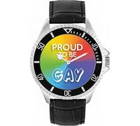 Toff London Orologio da polso da uomo Pride Ombre Proud da 42 mm con design personalizzato