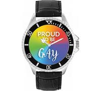 Toff London Orologio da polso da uomo Pride Ombre Proud da 42 mm con design personalizzato