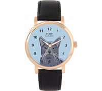 Toff London Orologio gatto russo con testa blu