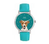 Toff London Orologio Jack Russell Terrier Orologio da donna 38mm Cassa 3atm Resistente all'acqua Movimento al quarzo progettato su misura Lusso Alla moda