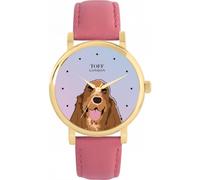 Toff London Orologio marrone con testa di cane Cocker Spaniel