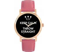 Toff London Orologio nero Keep Calm Throw Straight