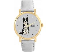Toff London Orologio per cani border collie bianco nero