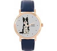 Toff London Orologio per cani border collie bianco nero